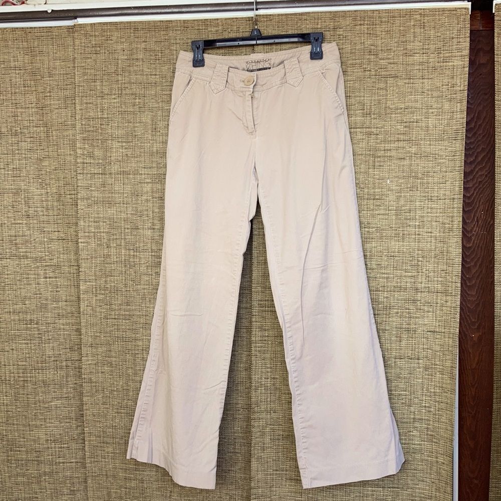New York & Company Manhattan Chinos cotton pants color taupe